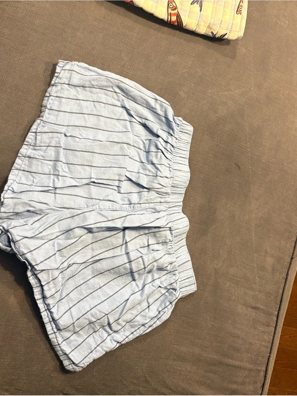 wild fable Light Blue Pinstripe High-Waist Women’s Shorts - Picture 4 of 4